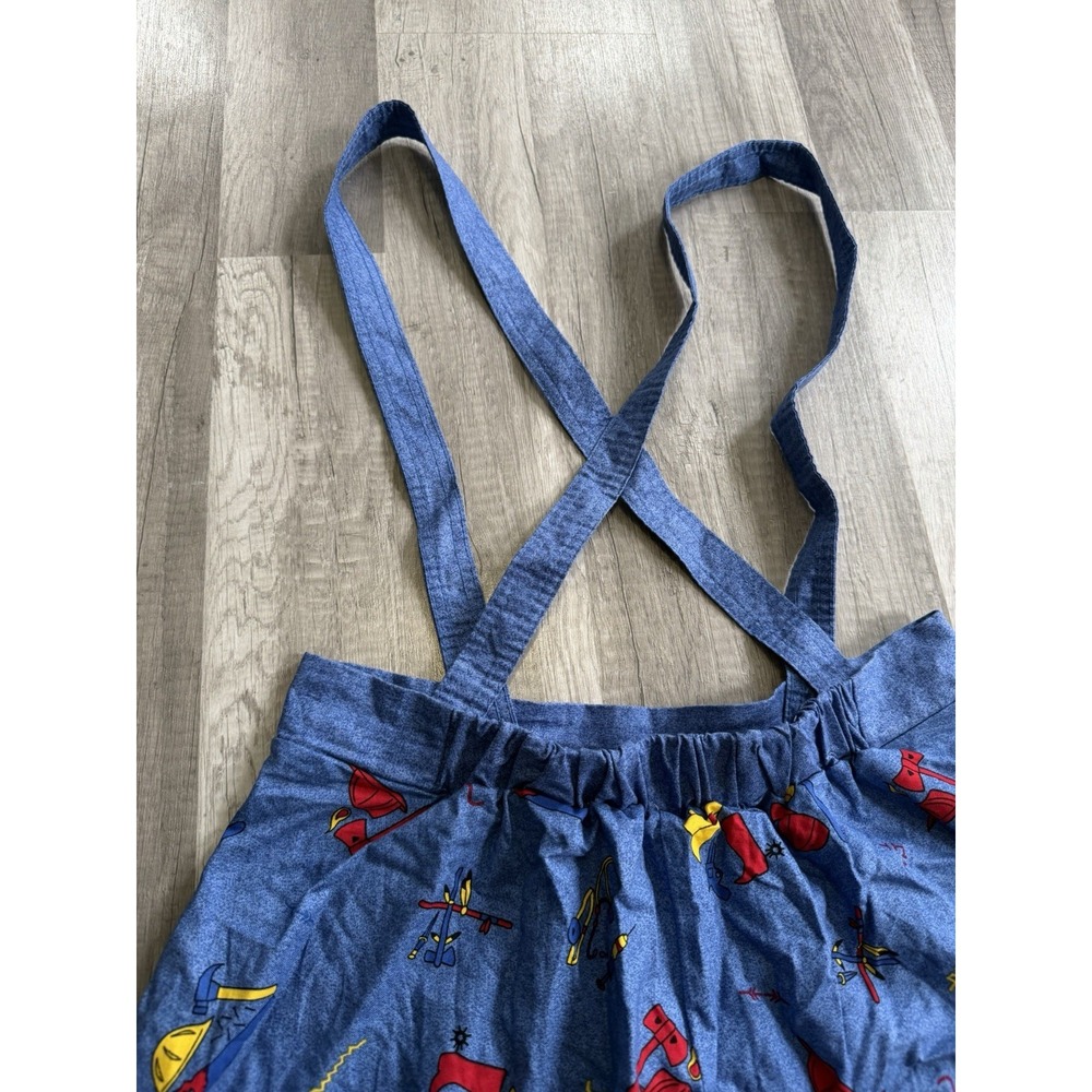 Spirit Halloween Chucky Costume skirt womens Medium 30" waist suspenders blue - Picture 14 of 16